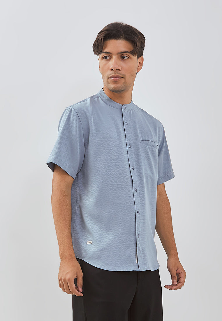 Osella Zahr Short Sleeve Koko Shirt With Dobby Pattern Textured Fabric