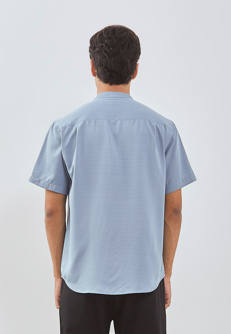 Osella Zahr Short Sleeve Koko Shirt With Dobby Pattern Textured Fabric