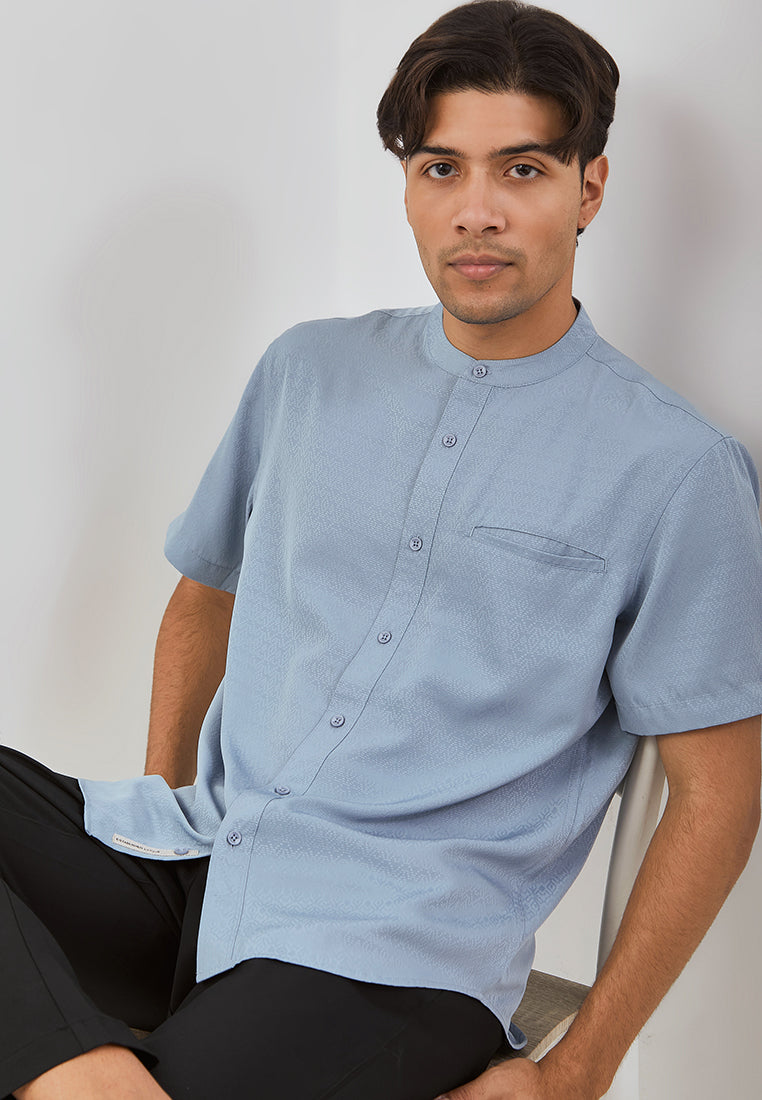 Osella Zahr Short Sleeve Koko Shirt With Dobby Pattern Textured Fabric