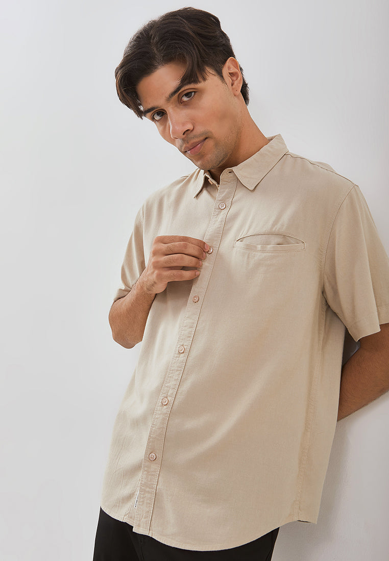 Osella Zain Short Sleeve Shirt With Welt Pocket