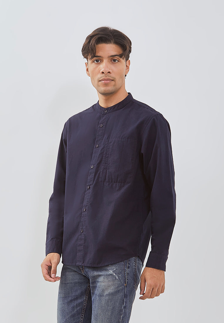 Osella Rayyan Long Sleeve Koko Shirt With Vertical Pocket