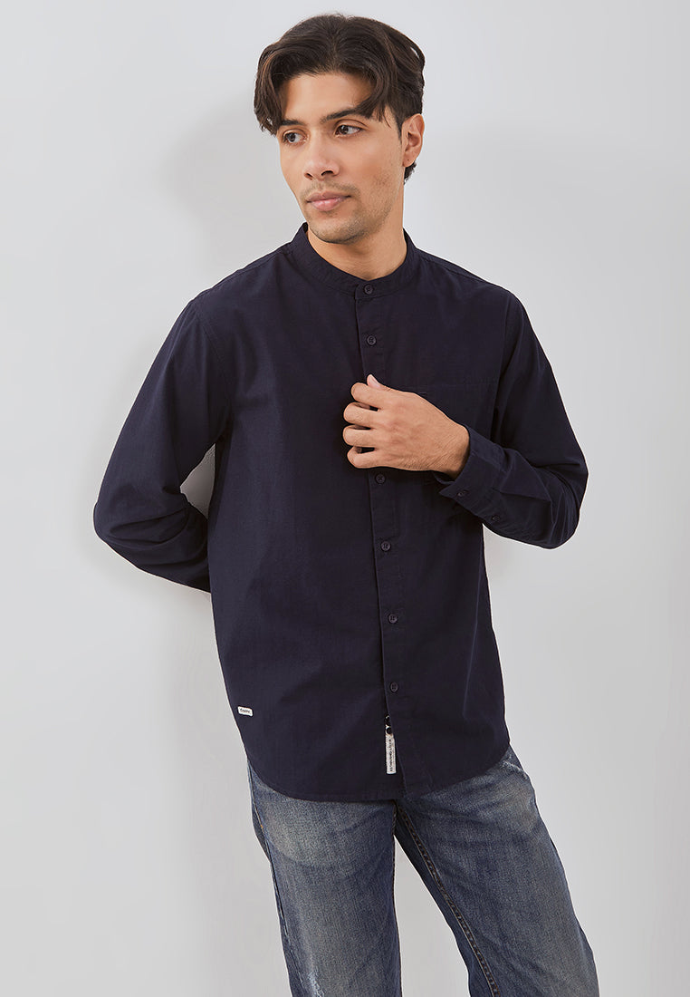 Osella Rayyan Long Sleeve Koko Shirt With Vertical Pocket