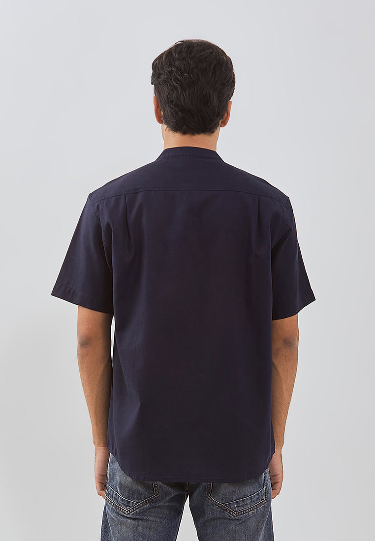 Osella Ziyyad Short Sleeve Stand Collared Shirt