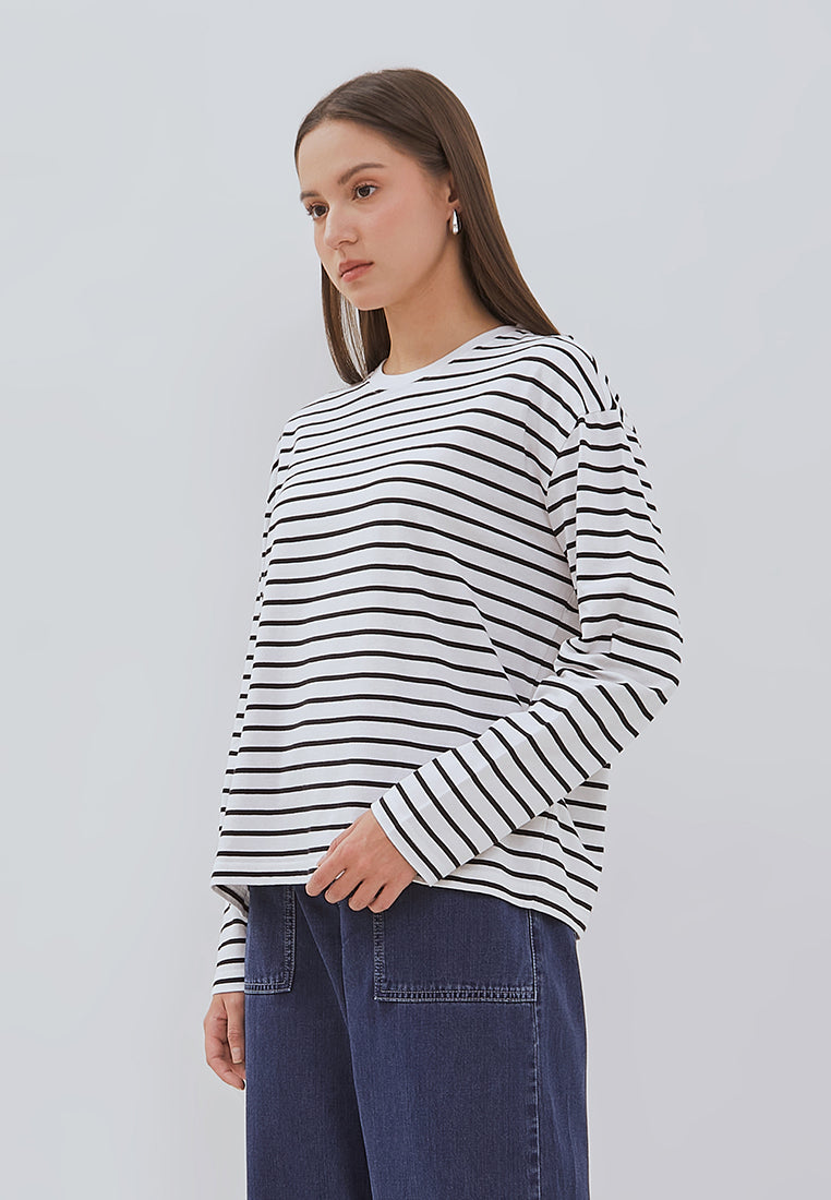 Osella Nuna Striped Long-Sleeve Top