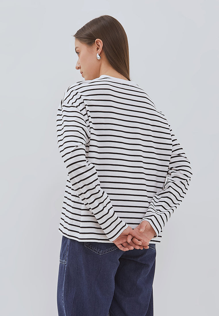 Osella Nuna Striped Long-Sleeve Top