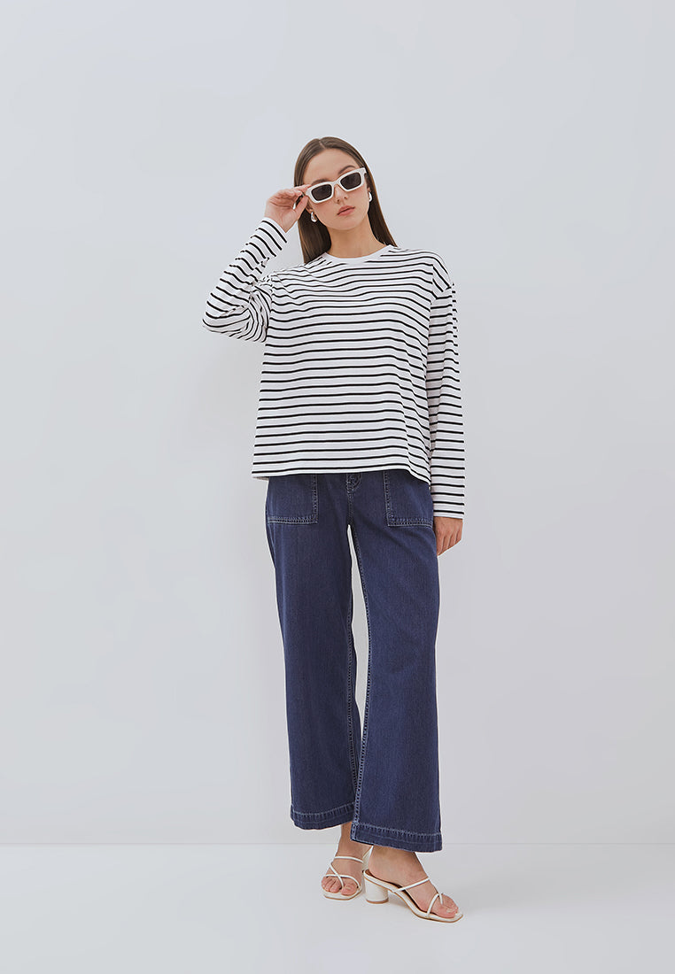 Osella Nuna Striped Long-Sleeve Top