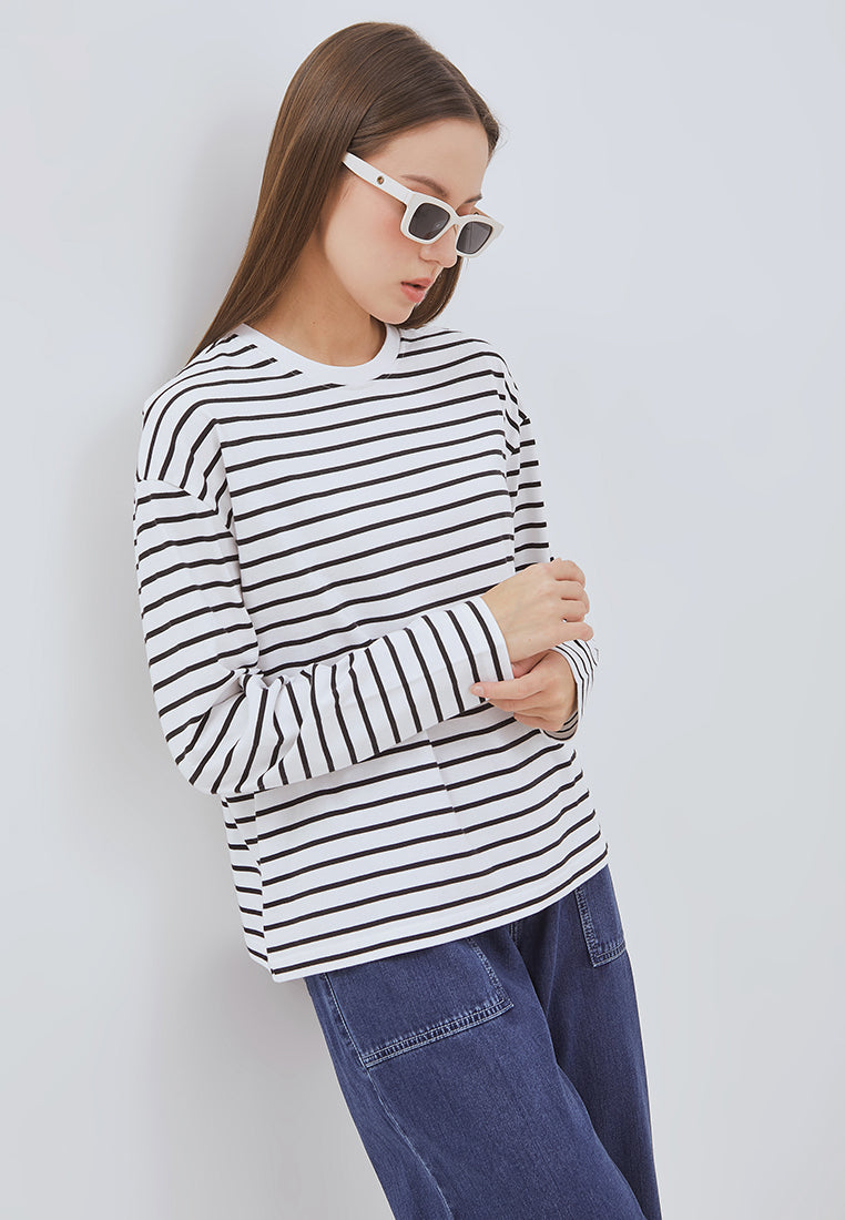 Osella Nuna Striped Long-Sleeve Top