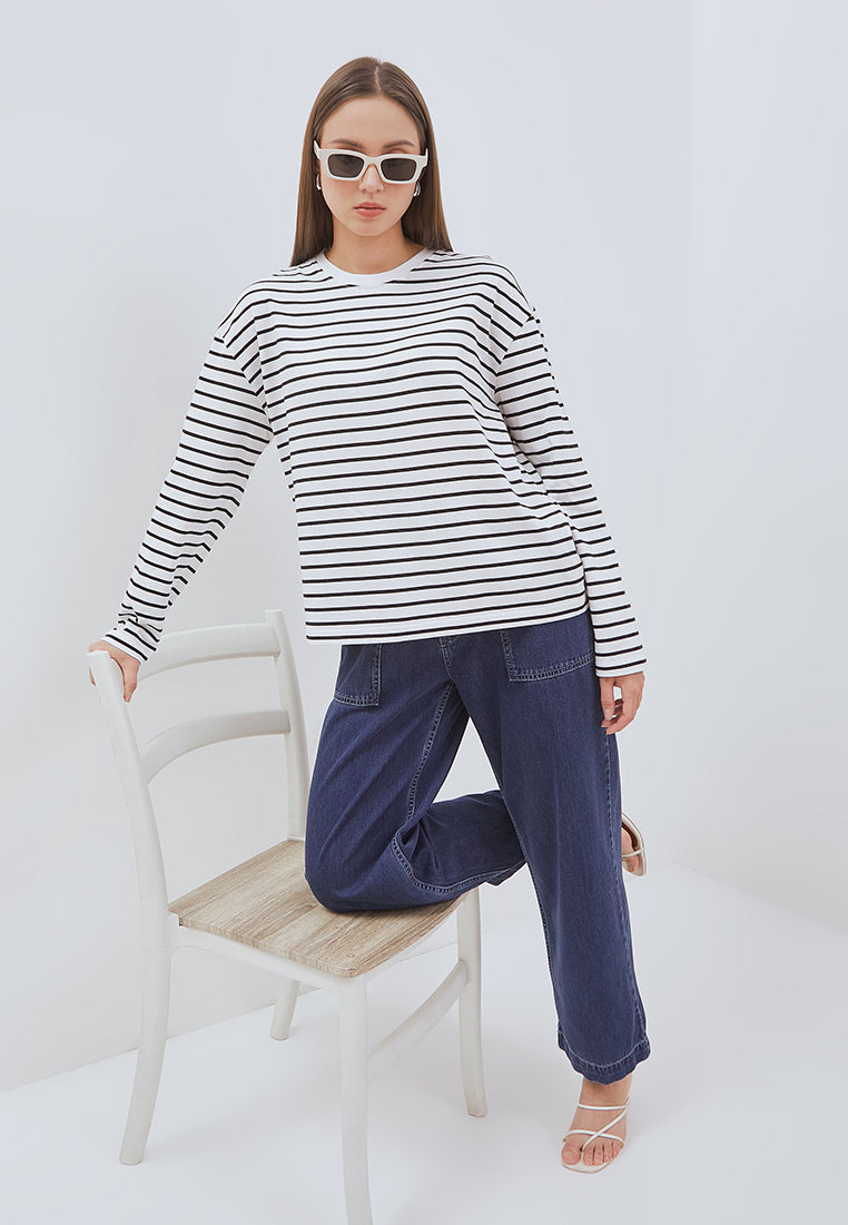 Osella Nuna Striped Long-Sleeve Top