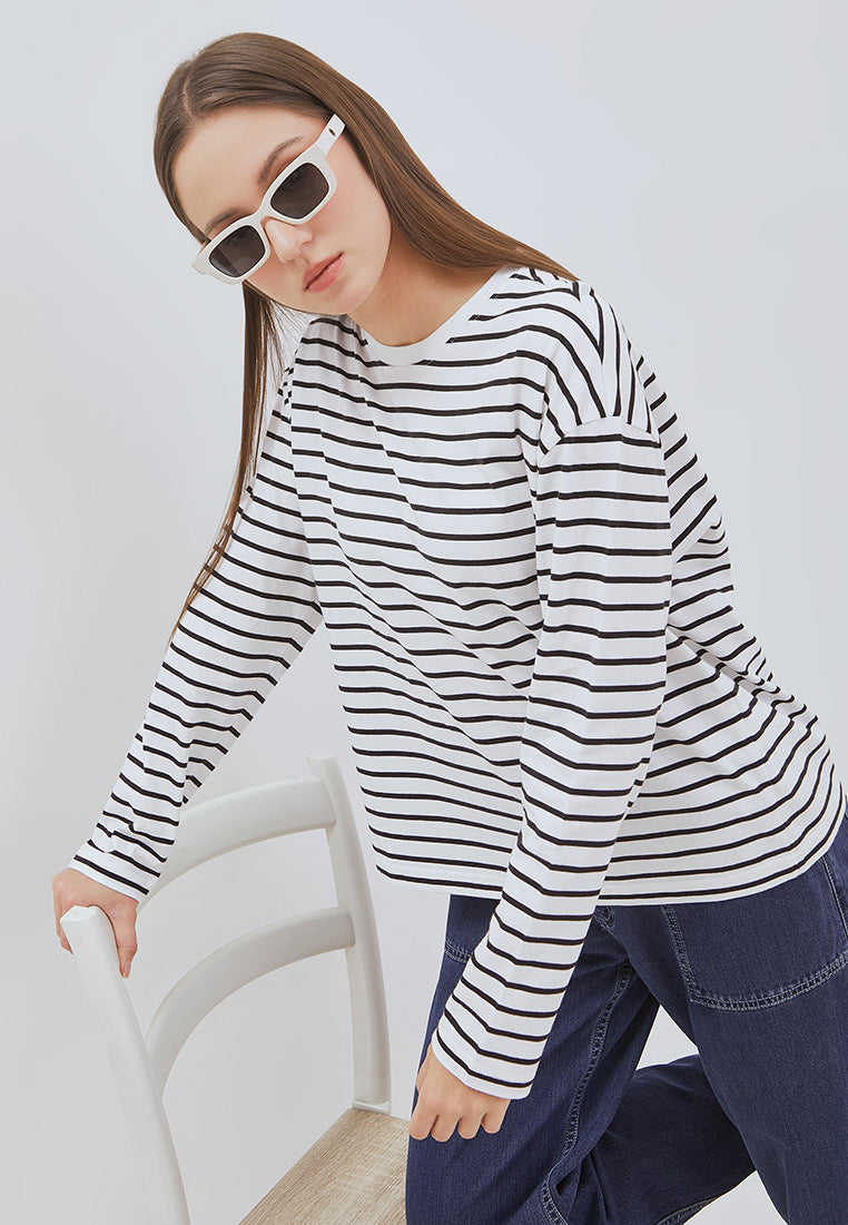 Osella Nuna Striped Long-Sleeve Top