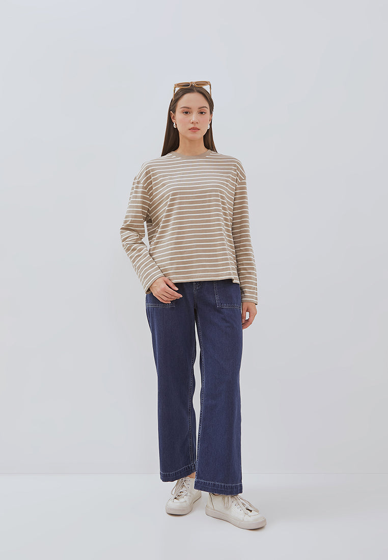 Osella Nuna Striped Long-Sleeve Top