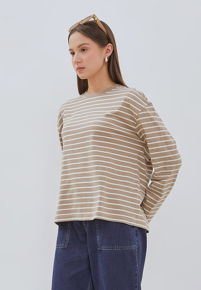 Osella Nuna Striped Long-Sleeve Top