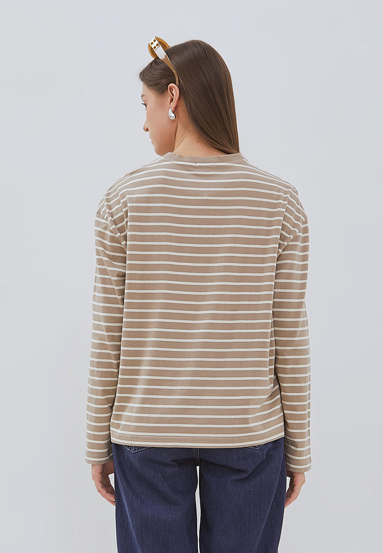 Osella Nuna Striped Long-Sleeve Top