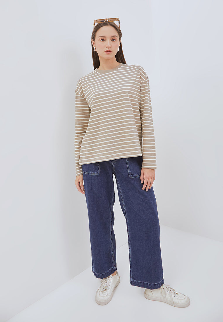 Osella Nuna Striped Long-Sleeve Top