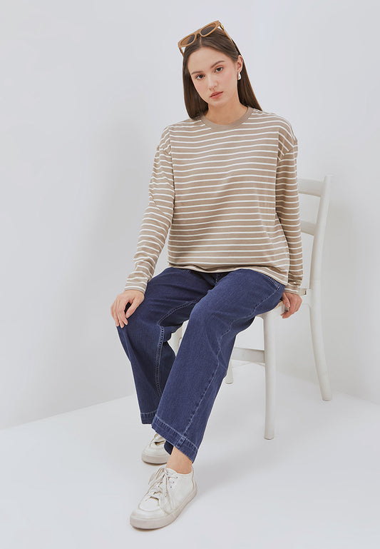 Osella Nuna Striped Long-Sleeve Top