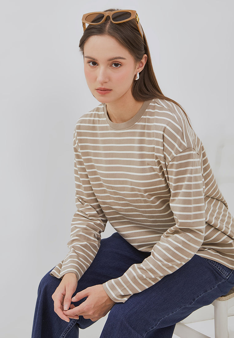 Osella Nuna Striped Long-Sleeve Top