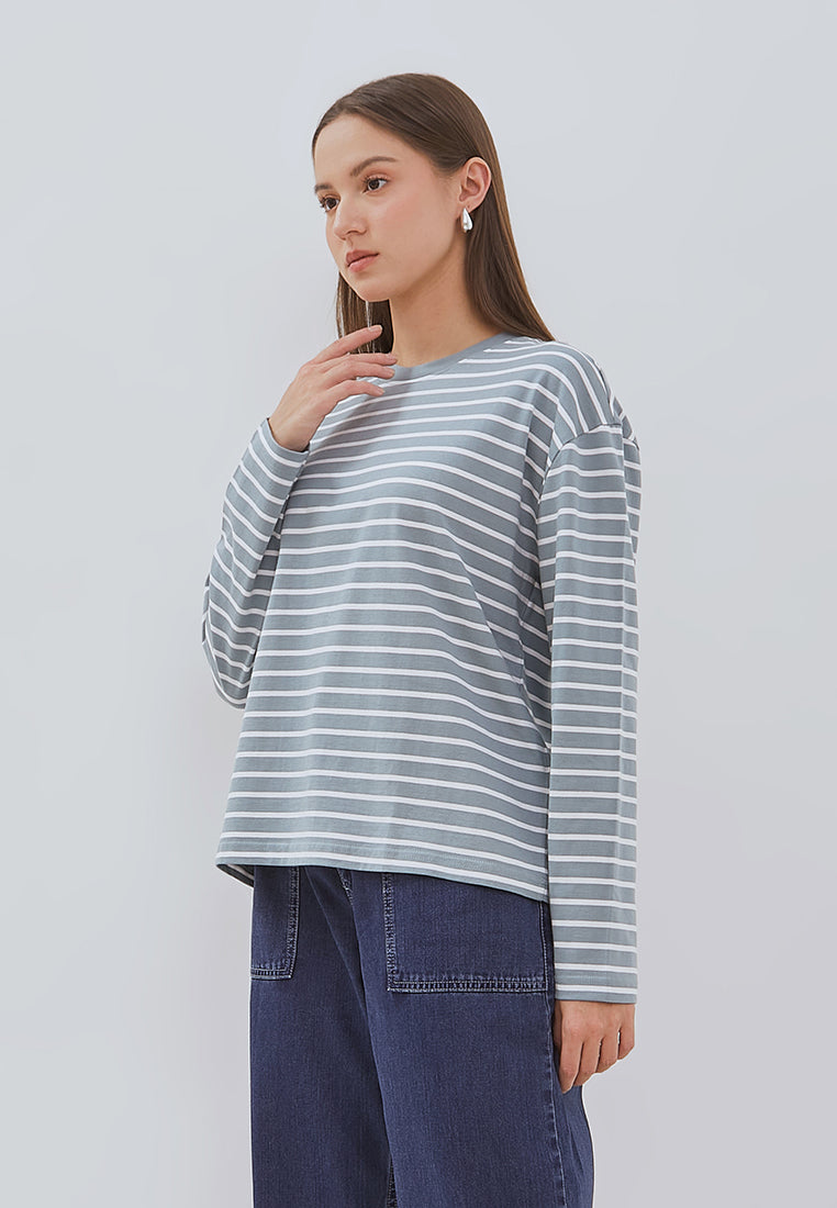 Osella Nuna Striped Long-Sleeve Top