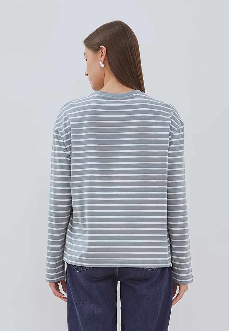 Osella Nuna Striped Long-Sleeve Top