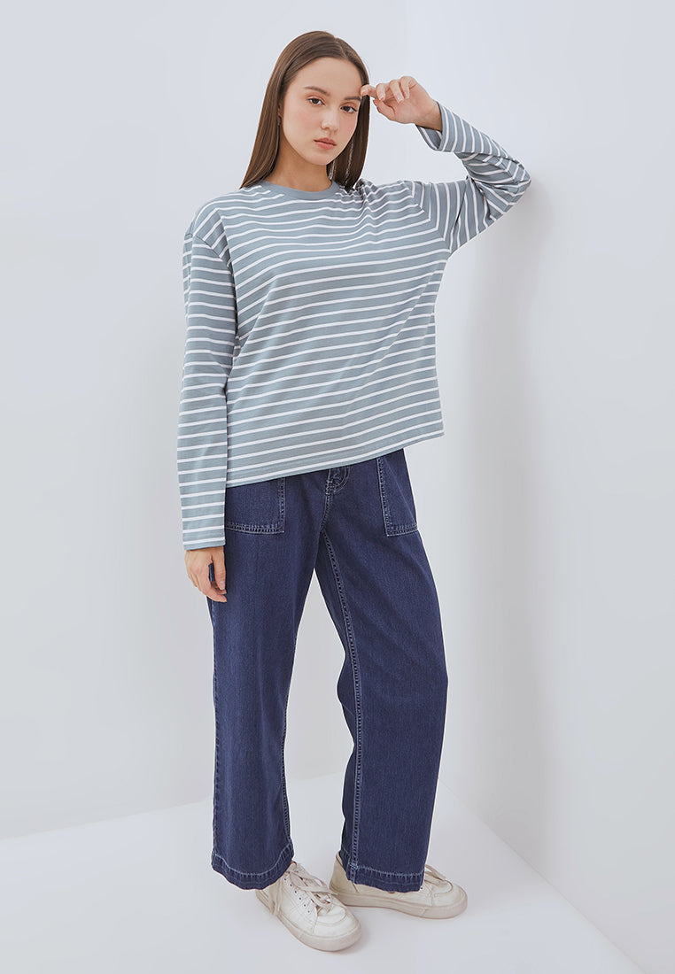 Osella Nuna Striped Long-Sleeve Top