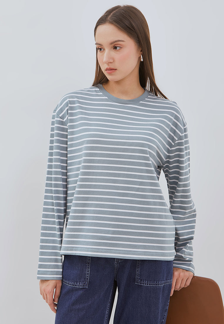 Osella Nuna Striped Long-Sleeve Top