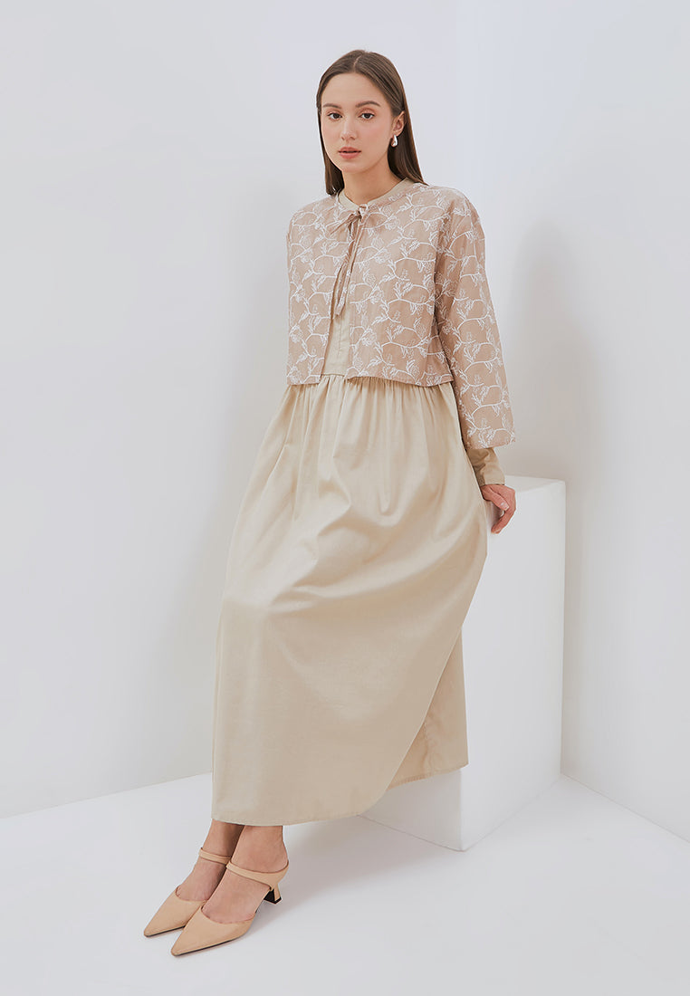Osella Layla Embroidered Outer Set Maxi Dress