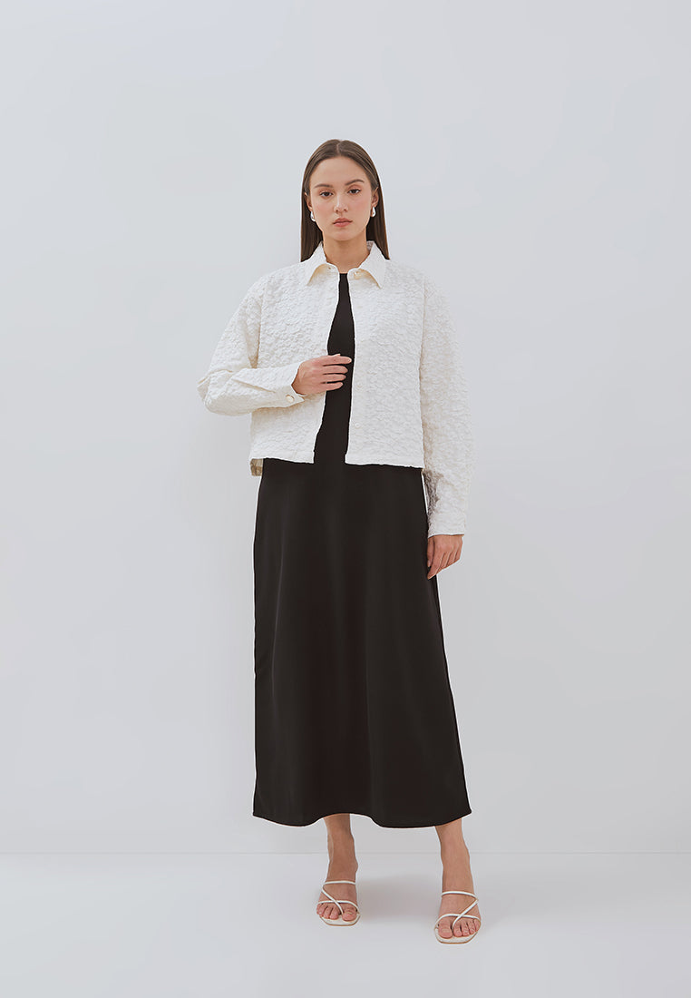Osella Zania Dress Set With Jacquard Outer