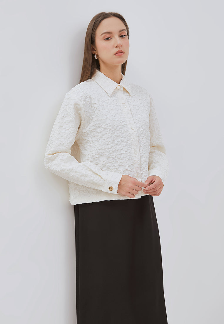 Osella Zania Dress Set With Jacquard Outer
