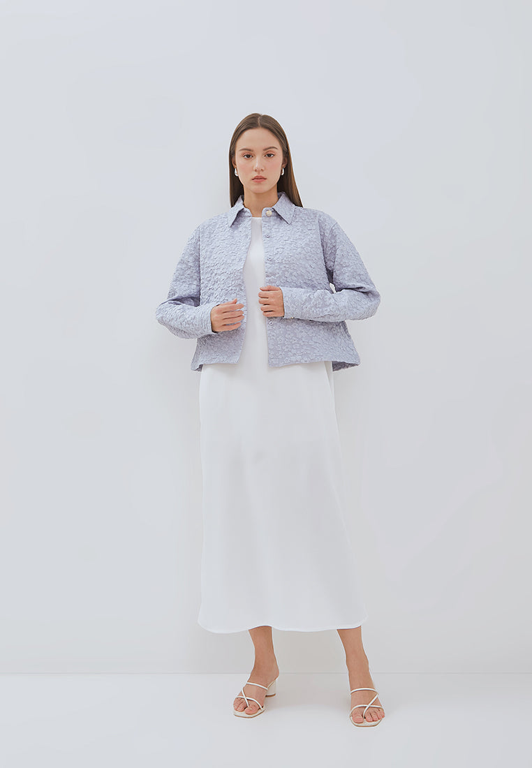 Osella Zania Dress Set With Jacquard Outer