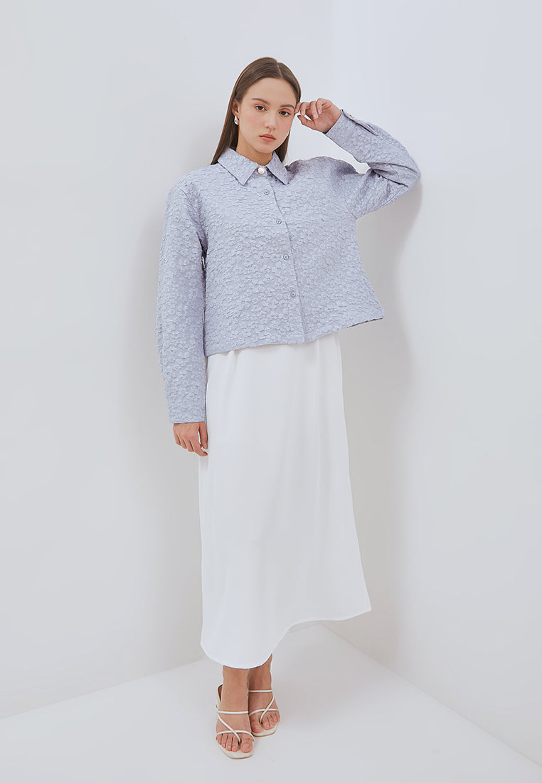 Osella Zania Dress Set With Jacquard Outer