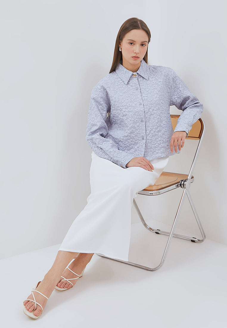 Osella Zania Dress Set With Jacquard Outer