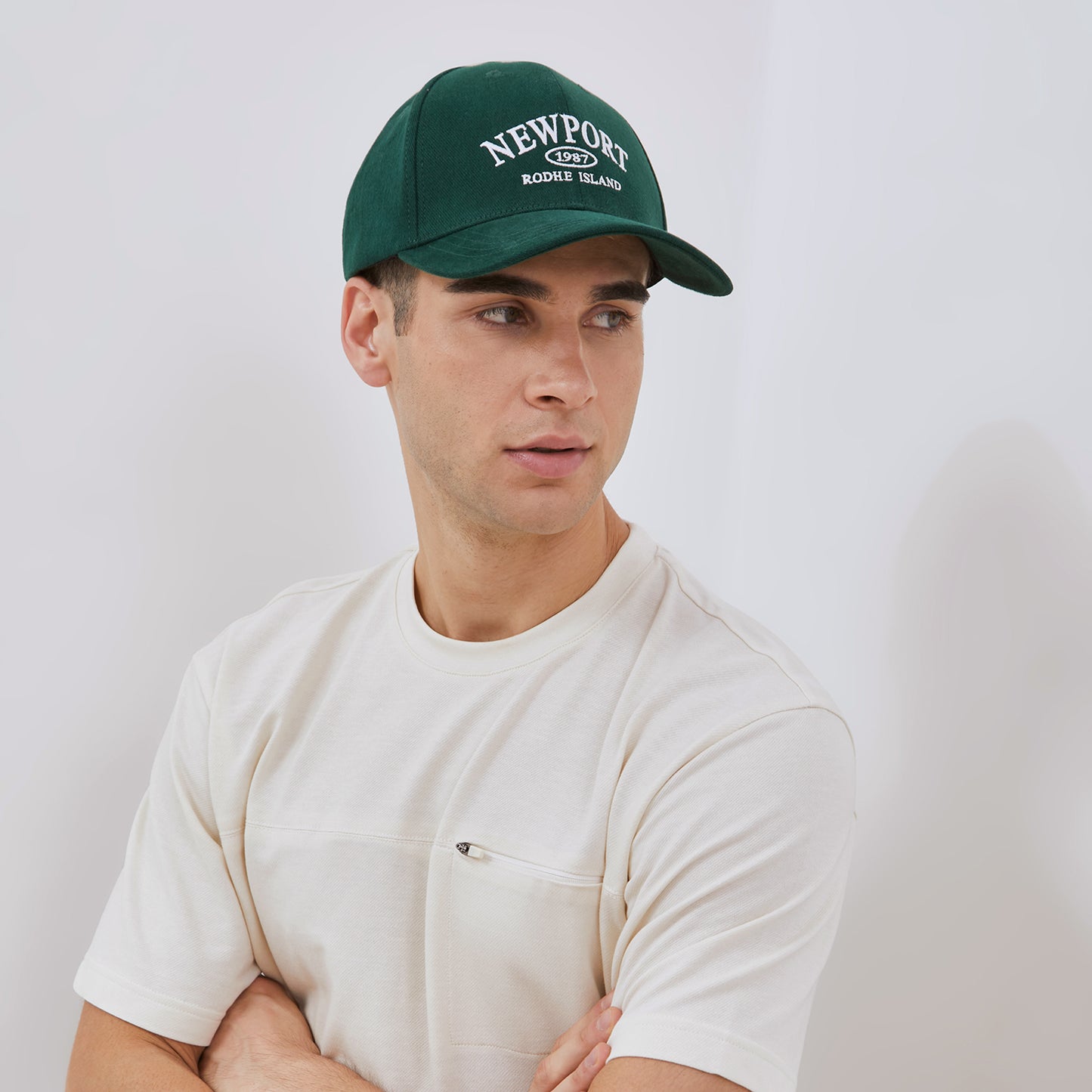 Osella Classic Baseball Cap In Bottle Green