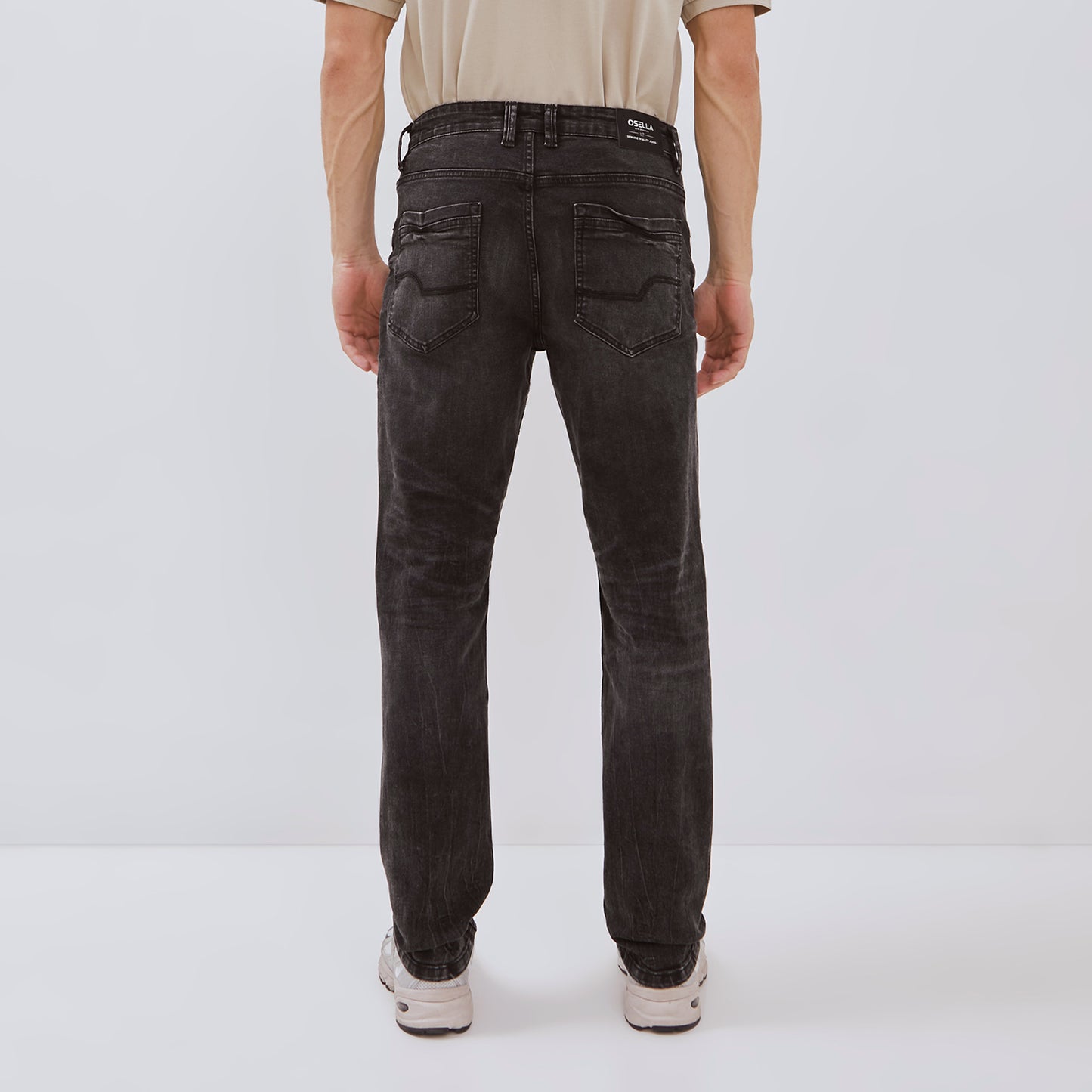 Osella Mason Slim Fit Jeans In Grey Wash