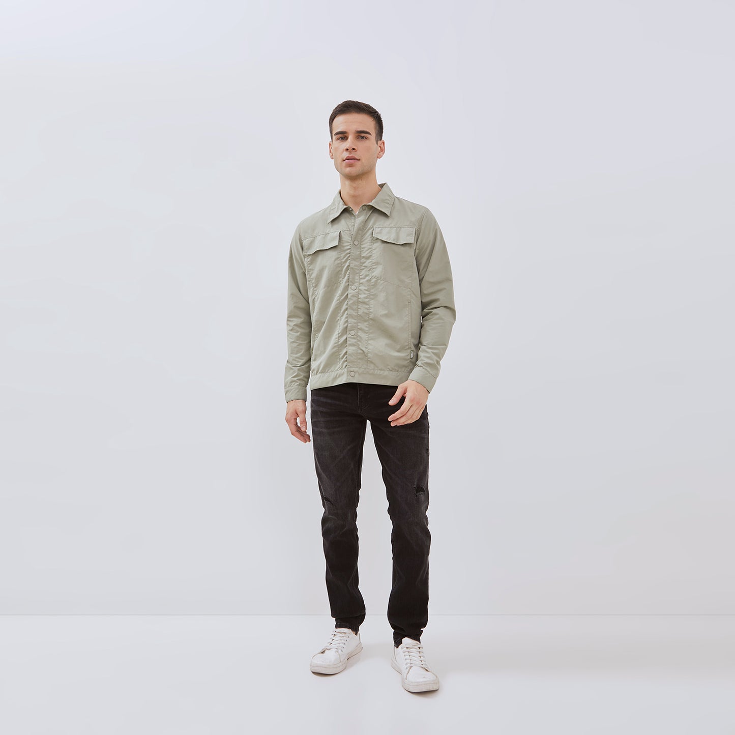 Osella Shacket Ripstop In Sage Green