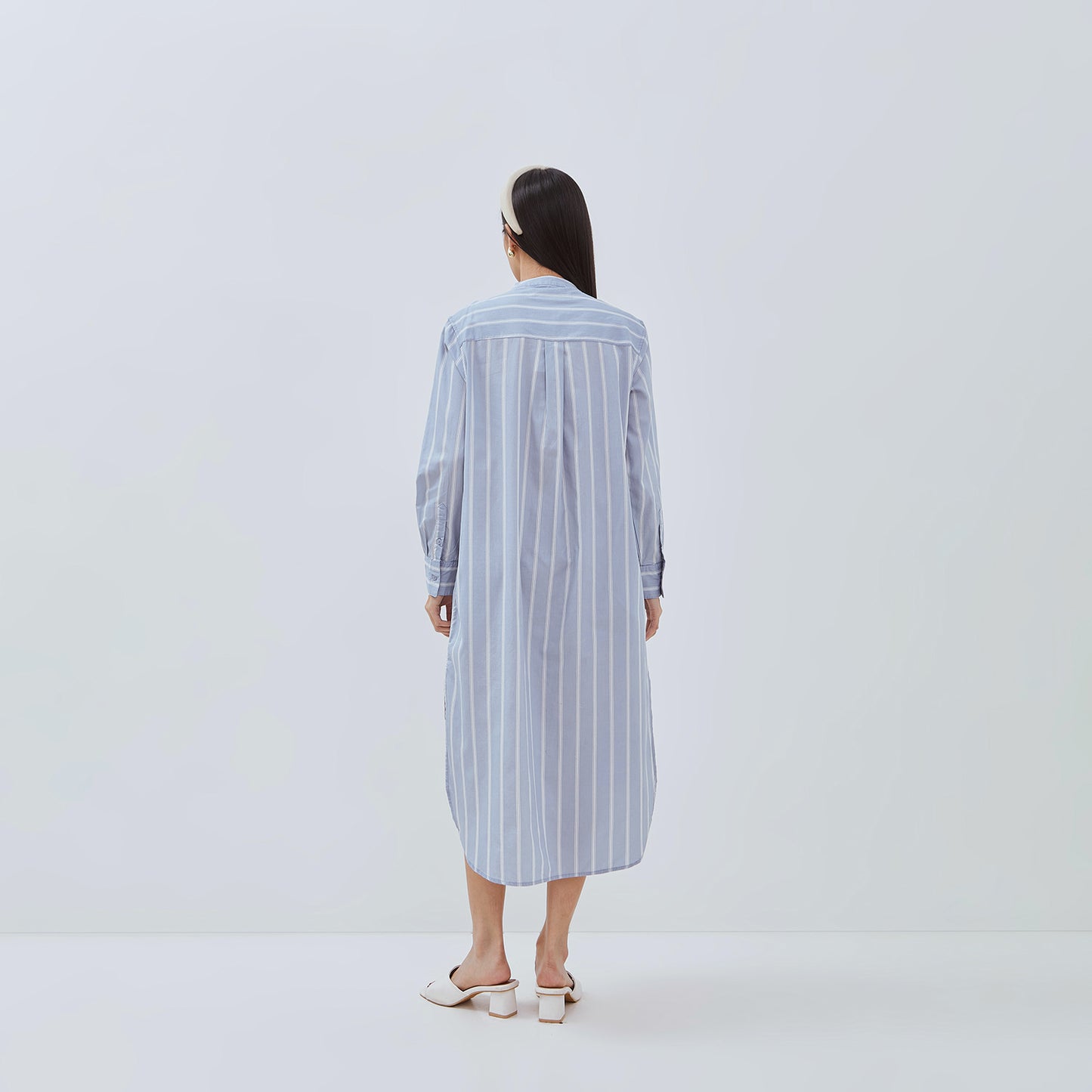 OSELLA ALYIAH STRIPED MAXI DRESSWITH ADDITIONAL SELF FABRIC BELT 2157501436