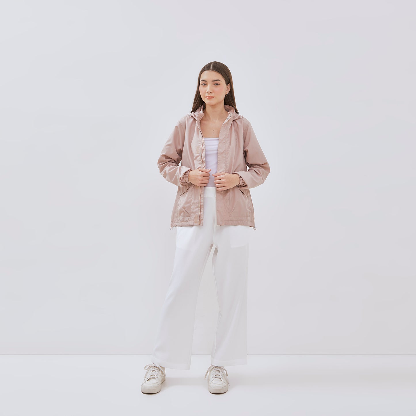 [NEW] Osella Hooded Outer Jacket In Mauve Pink 2161400846