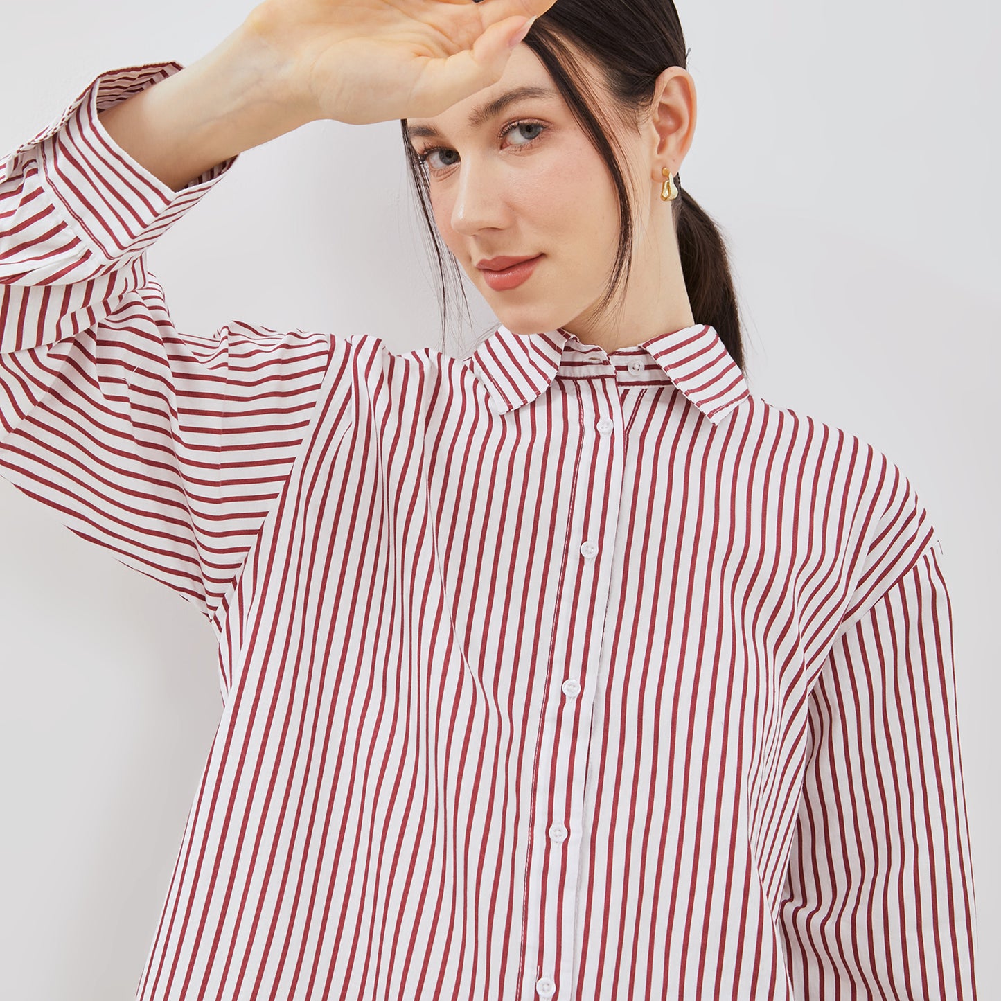 [NEW] Osella Kelly Striped Relaxed Fit Shirt 21375002