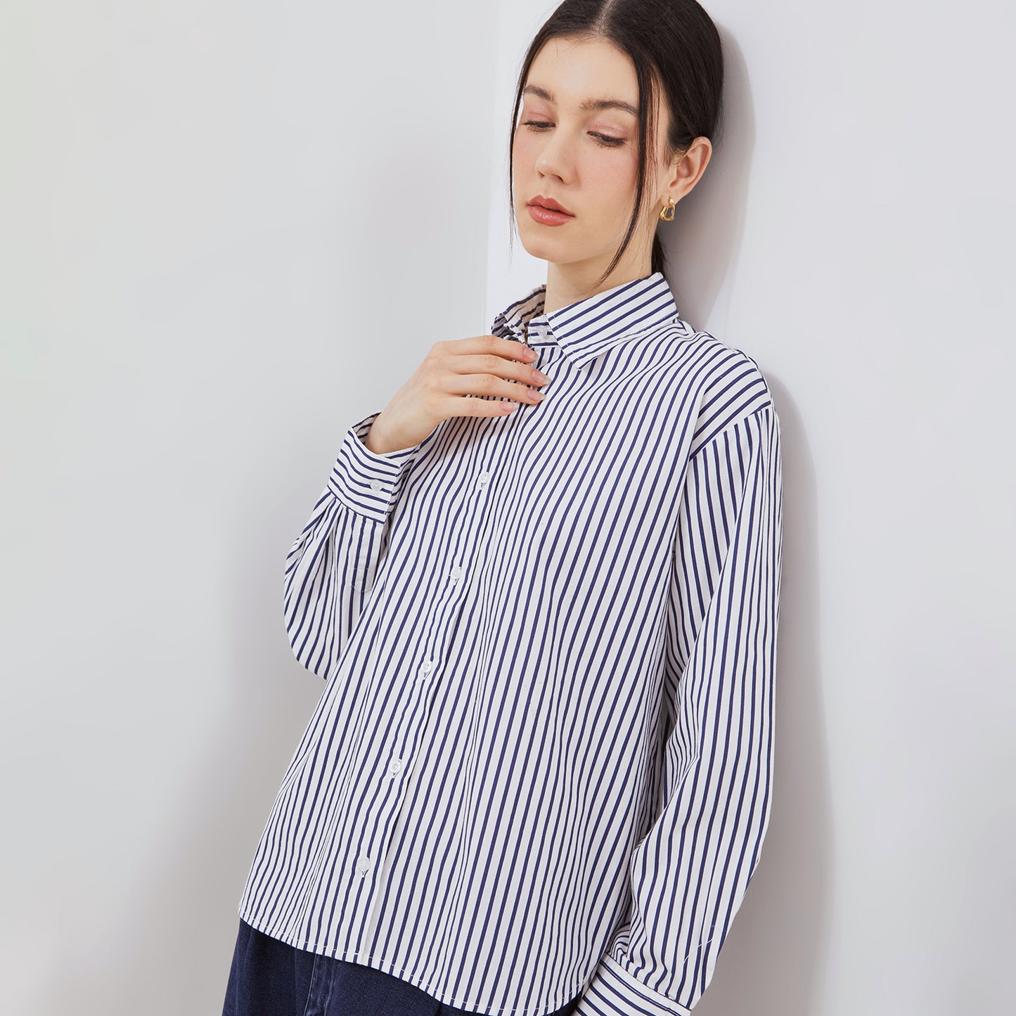 [NEW] Osella Kelly Striped Relaxed Fit Shirt 21375002