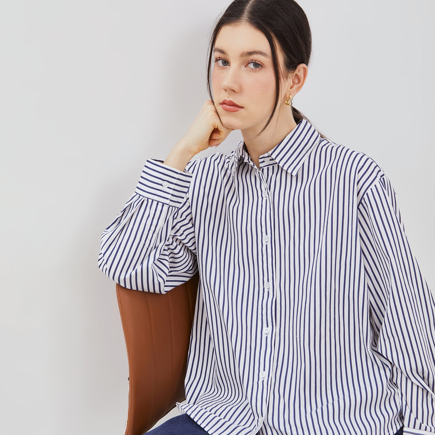 [NEW] Osella Kelly Striped Relaxed Fit Shirt 21375002