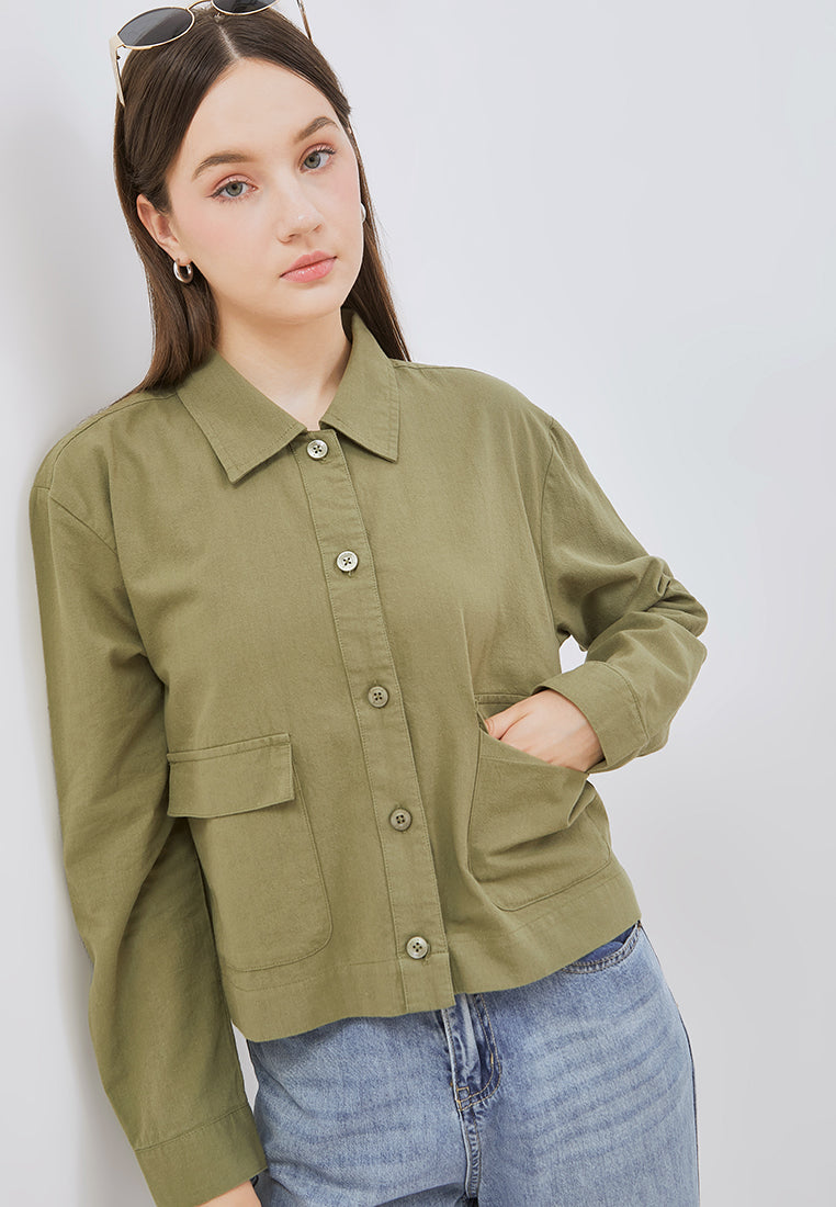 Osella Jenna Shacket With Pockets