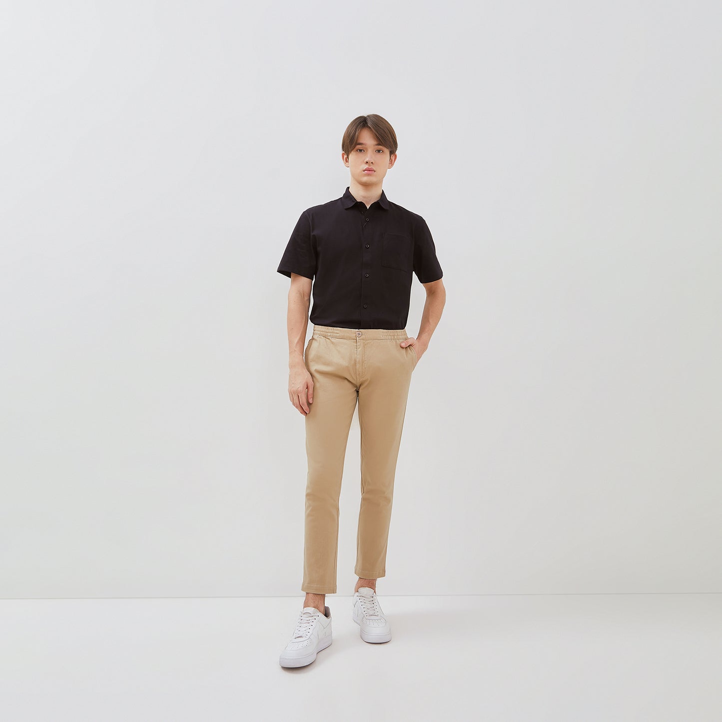 Osella Relaxed Waist Trousers With Adjustable Drawstring