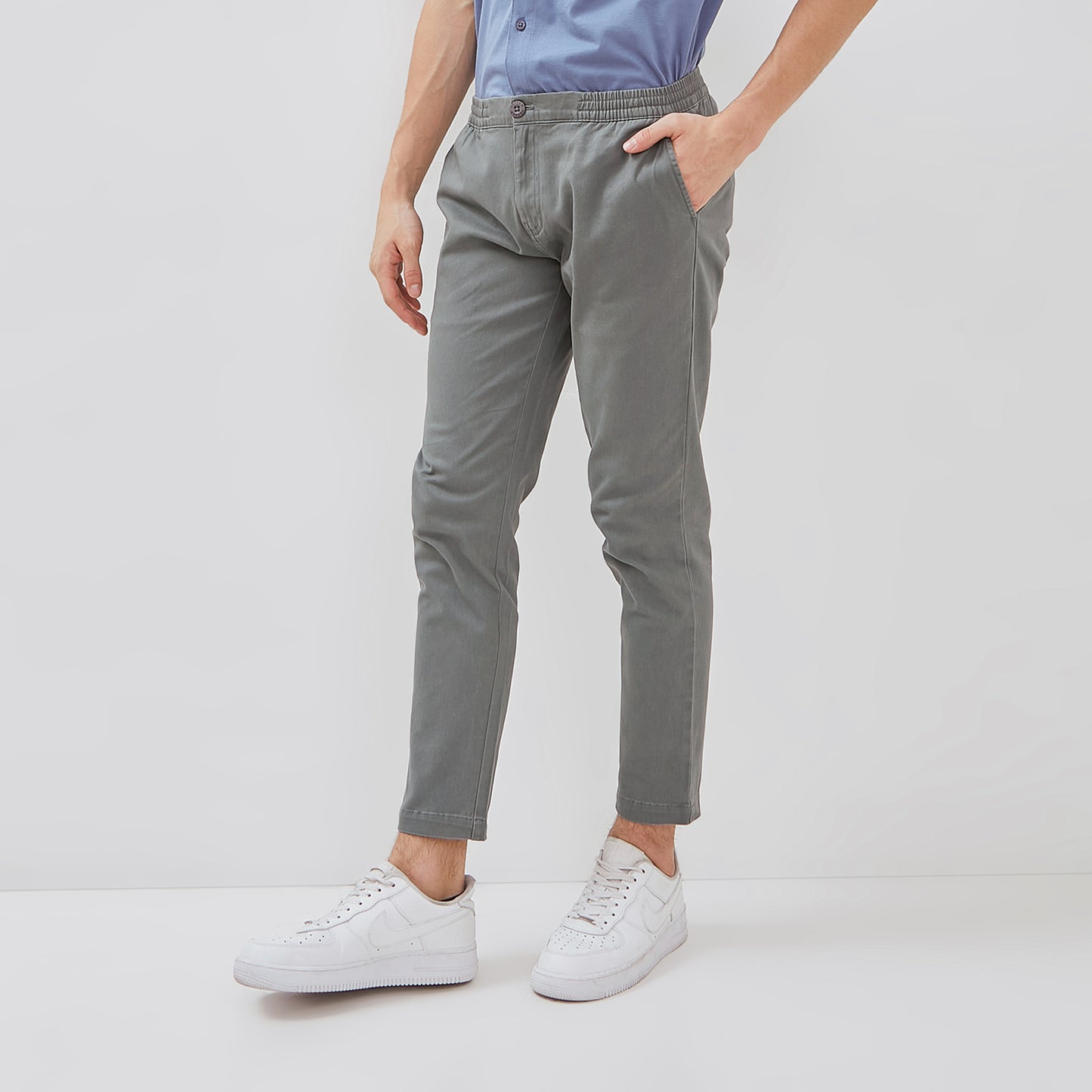 Osella Relaxed Waist Trousers With Adjustable Drawstring