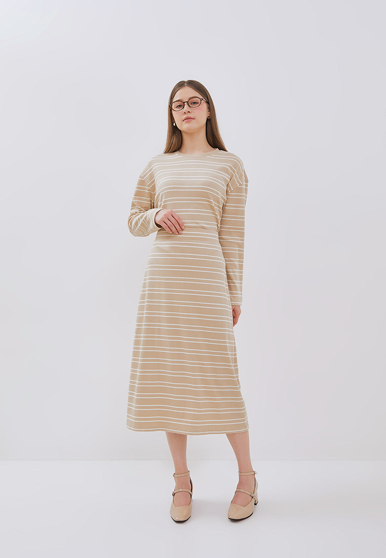 Osella Joanna Stripe Rib-Kint Skirt