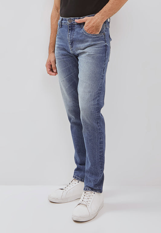 Osella Slim Fit Jordan Denim Jeans In Light Blue Wash