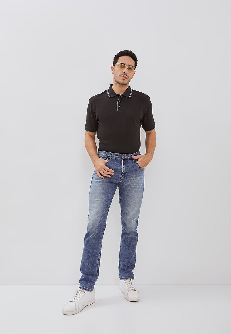 Osella Slim Fit Jordan Denim Jeans In Light Blue Wash