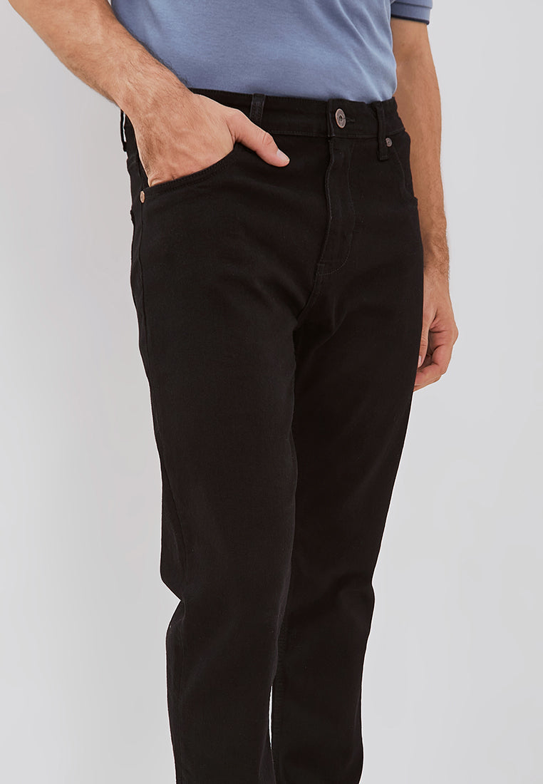 Osella Slim Fit Cillian Jeans In Black Wash