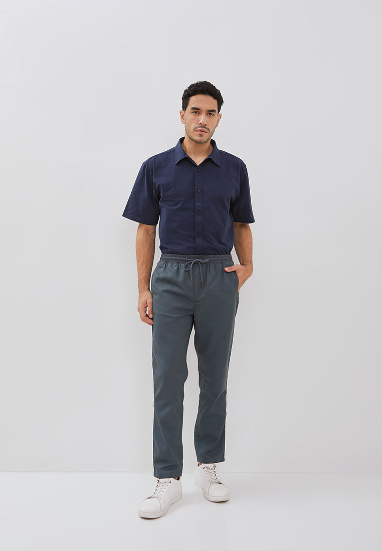 Osella Basic Relaxed Waist Trousers With Adjustable Drawstring