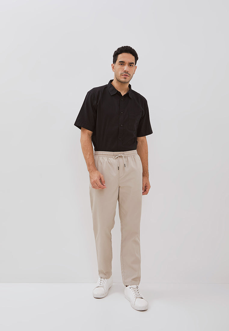 Osella Basic Relaxed Waist Trousers With Adjustable Drawstring