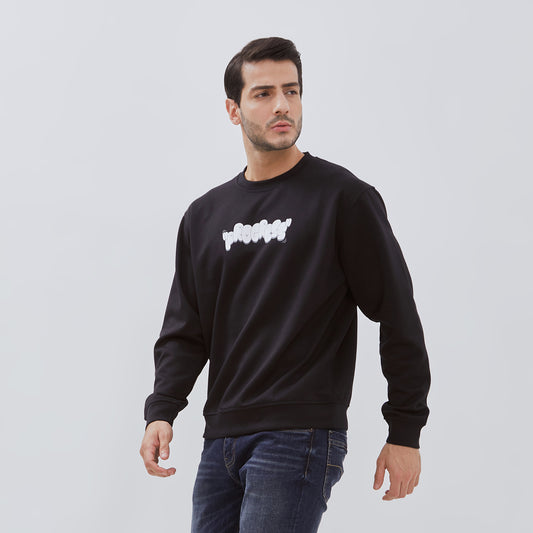 [NEW] Osella Light Danball Fabric Printed Sweatshirt Black 2011500343