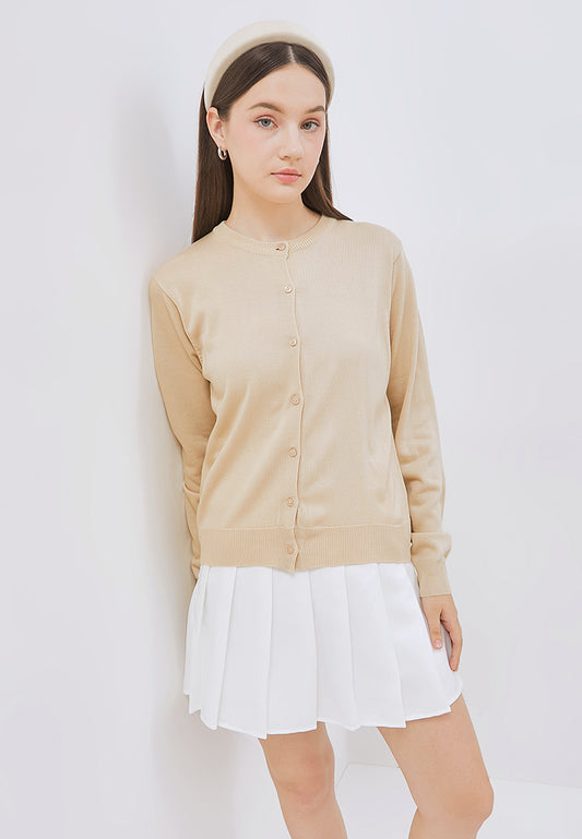 Osella Poppy Plain Knit Cardigan