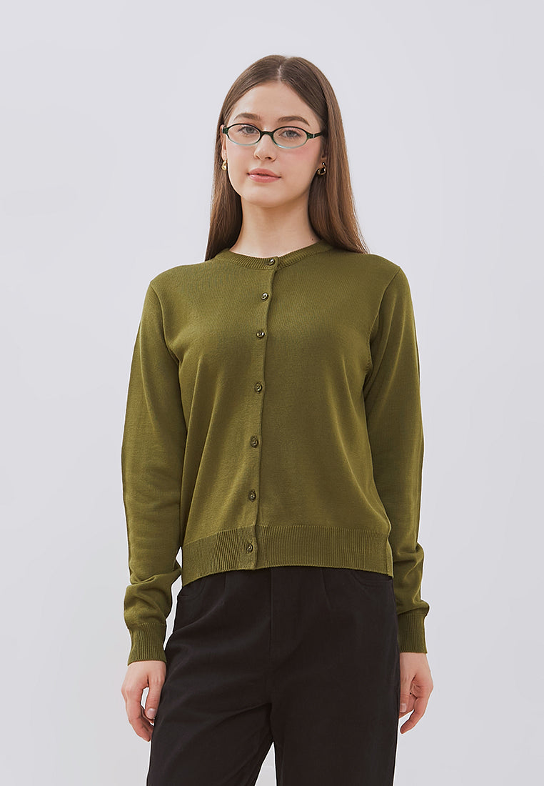 Osella Poppy Plain Knit Cardigan