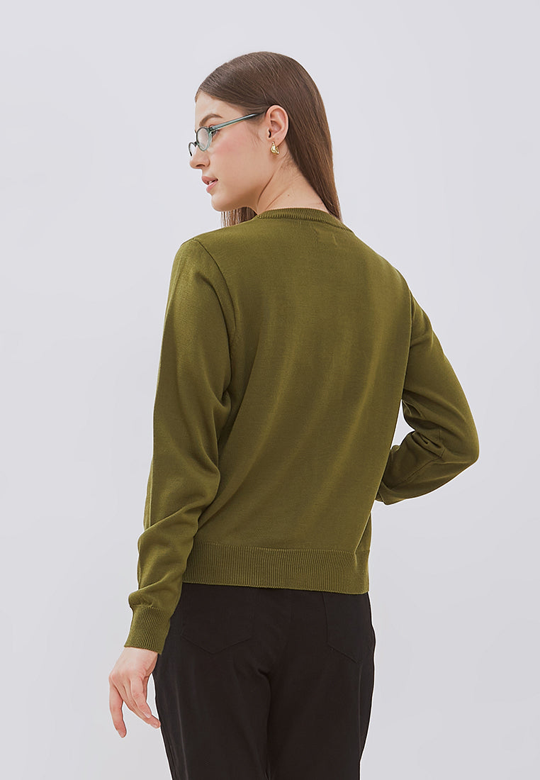 Osella Poppy Plain Knit Cardigan